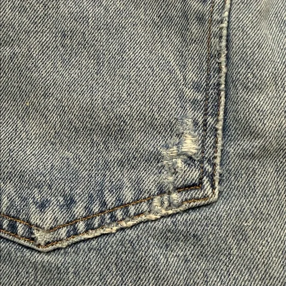 AGOLDE Lettuce Waistband Reworked High Rise Fitted 90s Jeans - Picture 9 of 15